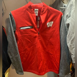 🏈Wisconsin Badgers🏈 Quarter zip jacket